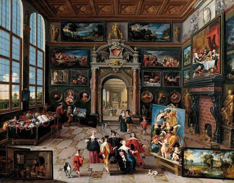 Frans Francken II Galerie eines Sammlers Norge oil painting art